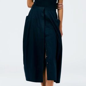 Tibi Eco Poplin Lantern Skirt